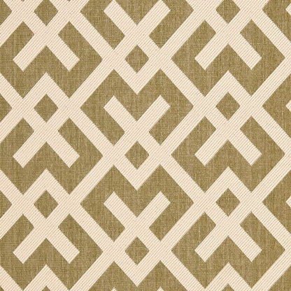 Safavieh Courtyard Cy6915-234 Green / Bone Geometric Area Rug