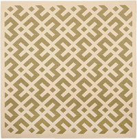 Safavieh Courtyard Cy6915-234 Green / Bone Geometric Area Rug