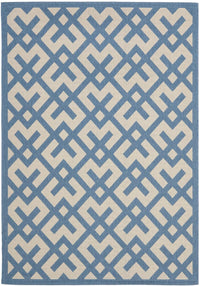 Safavieh Courtyard Cy6915-243 Beige / Blue Geometric Area Rug