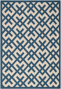 Safavieh Courtyard Cy6915-268 Navy / Beige Geometric Area Rug