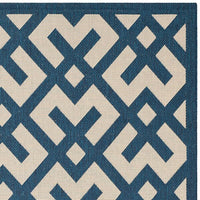 Safavieh Courtyard Cy6915-268 Navy / Beige Geometric Area Rug