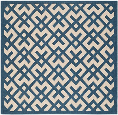 Safavieh Courtyard Cy6915-268 Navy / Beige Geometric Area Rug