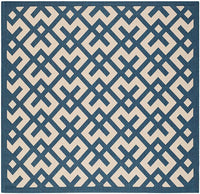 Safavieh Courtyard Cy6915-268 Navy / Beige Geometric Area Rug