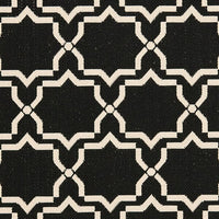 Safavieh Courtyard Cy6916-226 Black / Beige Geometric Area Rug