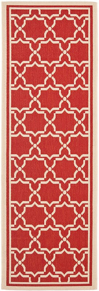 Safavieh Courtyard Cy6916-248 Red / Bone Geometric Area Rug