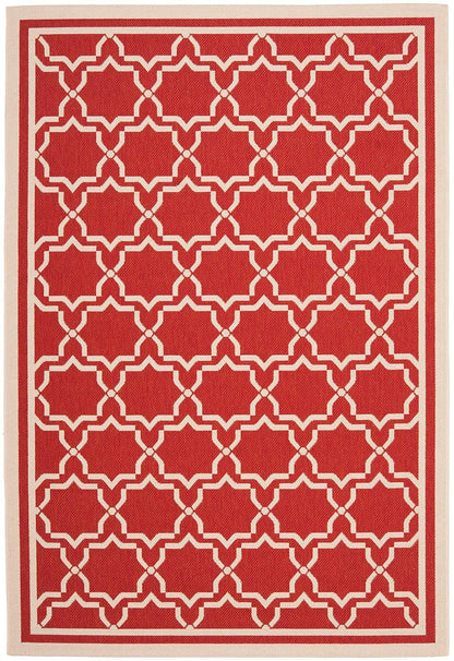 Safavieh Courtyard Cy6916-248 Red / Bone Geometric Area Rug