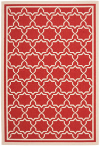 Safavieh Courtyard Cy6916-248 Red / Bone Geometric Area Rug