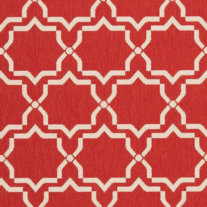 Safavieh Courtyard Cy6916-248 Red / Bone Geometric Area Rug