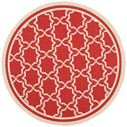 Safavieh Courtyard Cy6916-248 Red / Bone Geometric Area Rug