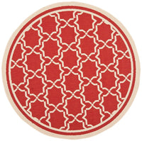 Safavieh Courtyard Cy6916-248 Red / Bone Geometric Area Rug