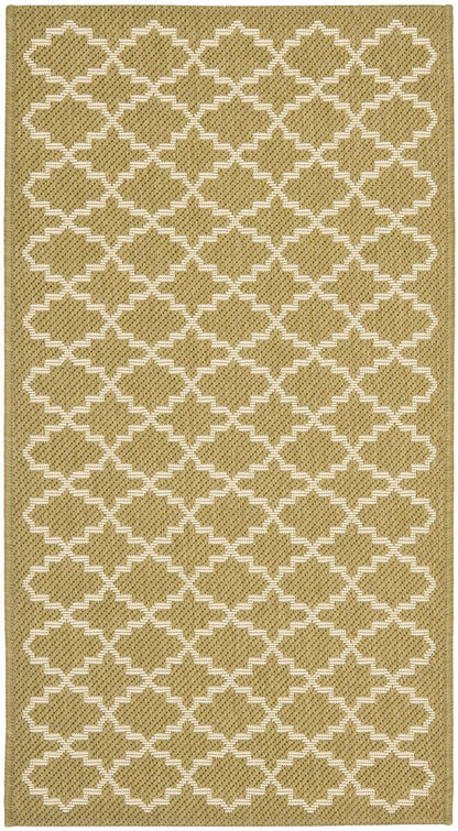 Safavieh Courtyard Cy6919-244 Green / Beige Geometric Area Rug