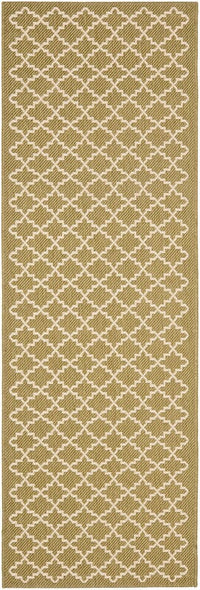 Safavieh Courtyard Cy6919-244 Green / Beige Geometric Area Rug