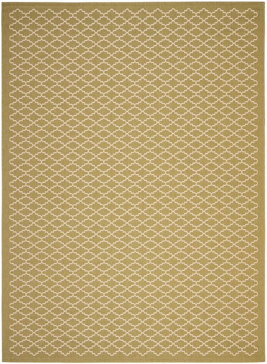 Safavieh Courtyard Cy6919-244 Green / Beige Geometric Area Rug