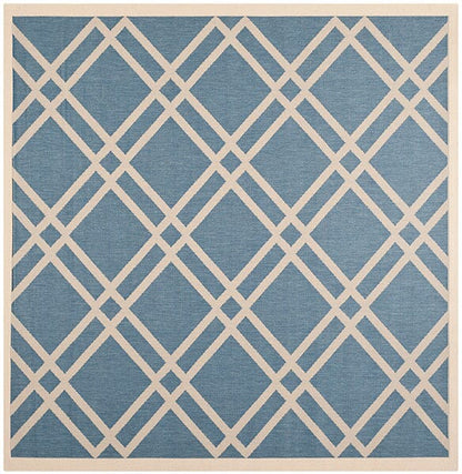 Safavieh Courtyard Cy6923-243 Blue / Beige Geometric Area Rug