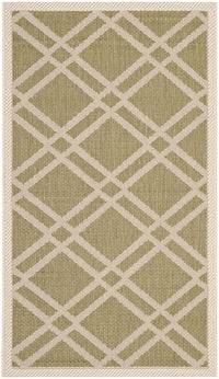 Safavieh Courtyard Cy6923-244 Green / Beige Geometric Area Rug