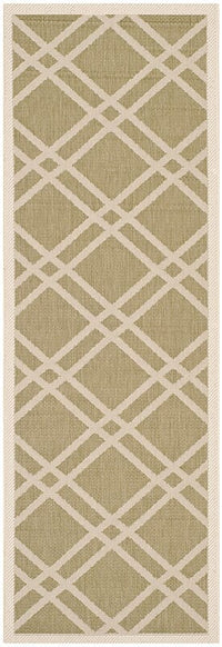 Safavieh Courtyard Cy6923-244 Green / Beige Geometric Area Rug