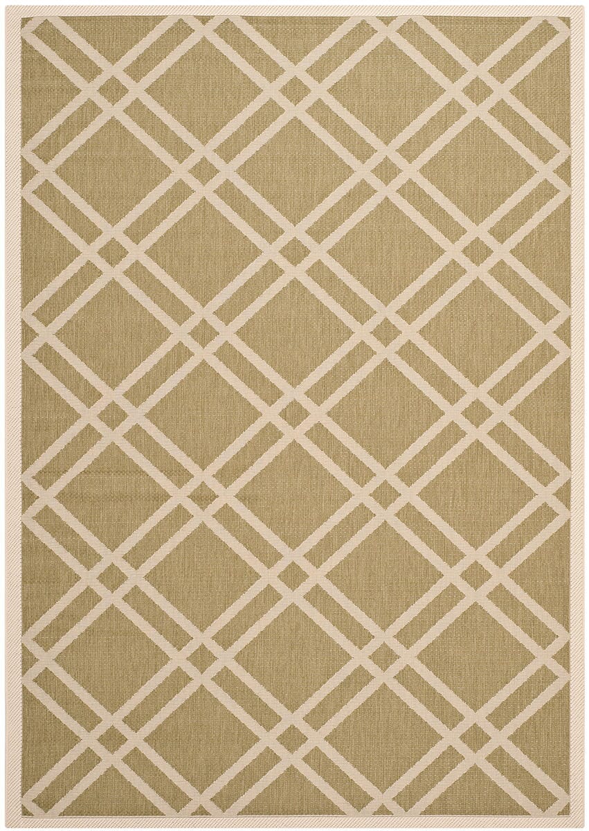 Safavieh Courtyard Cy6923-244 Green / Beige Geometric Area Rug