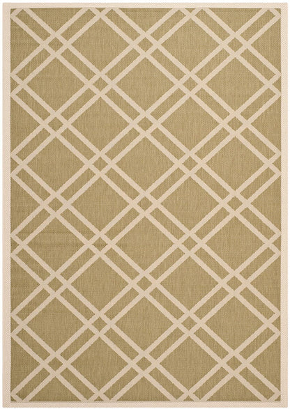 Safavieh Courtyard Cy6923-244 Green / Beige Geometric Area Rug