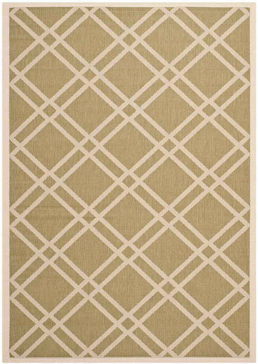 Safavieh Courtyard Cy6923-244 Green / Beige Geometric Area Rug