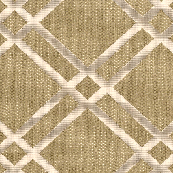 Safavieh Courtyard Cy6923-244 Green / Beige Geometric Area Rug