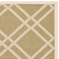 Safavieh Courtyard Cy6923-244 Green / Beige Geometric Area Rug