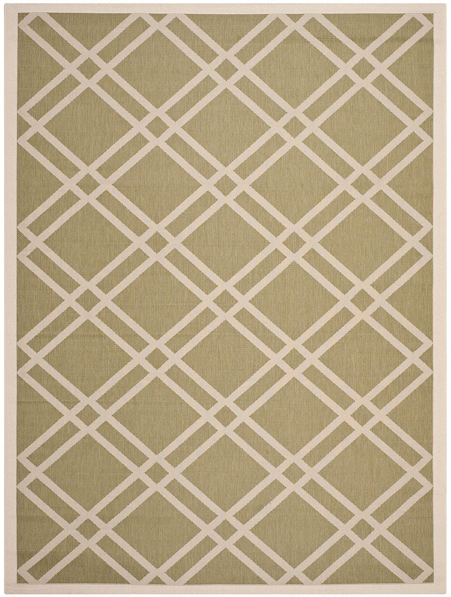 Safavieh Courtyard Cy6923-244 Green / Beige Geometric Area Rug