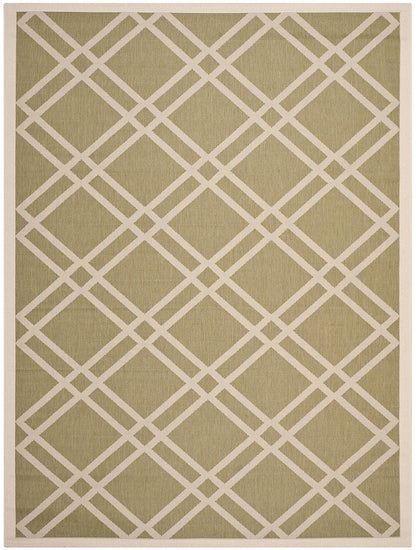 Safavieh Courtyard Cy6923-244 Green / Beige Geometric Area Rug