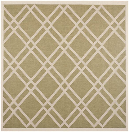 Safavieh Courtyard Cy6923-244 Green / Beige Geometric Area Rug