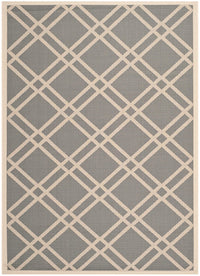 Safavieh Courtyard Cy6923-246 Anthracite / Beige Geometric Area Rug