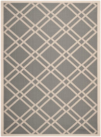 Safavieh Courtyard Cy6923-246 Anthracite / Beige Geometric Area Rug