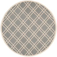 Safavieh Courtyard Cy6923-246 Anthracite / Beige Geometric Area Rug