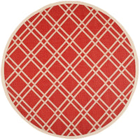 Safavieh Courtyard Cy6923-248 Red / Bone Geometric Area Rug