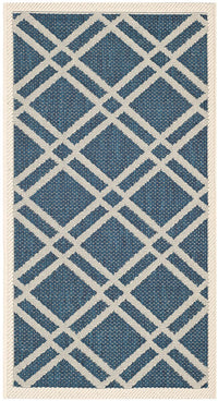 Safavieh Courtyard Cy6923-268 Navy / Beige Geometric Area Rug