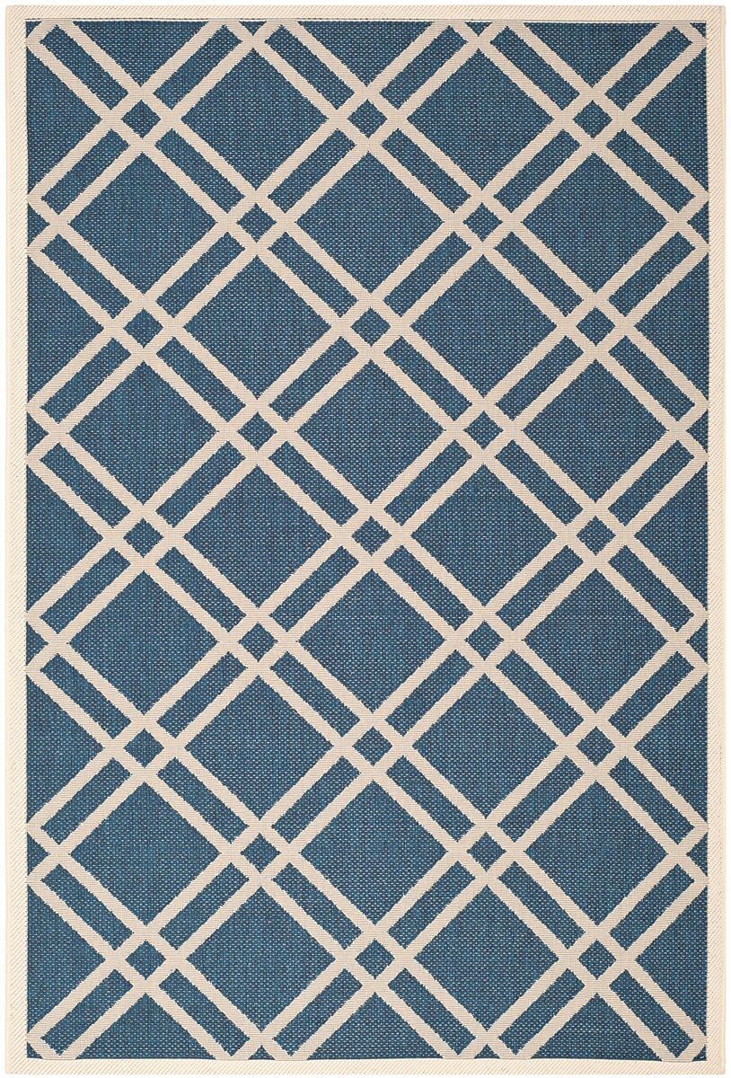 Safavieh Courtyard Cy6923-268 Navy / Beige Geometric Area Rug