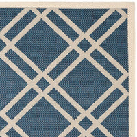 Safavieh Courtyard Cy6923-268 Navy / Beige Geometric Area Rug