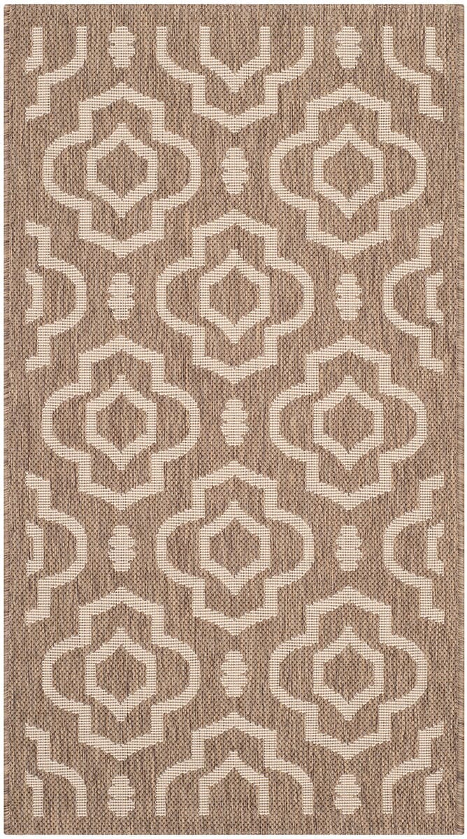 Safavieh Courtyard Cy6926-242 Brown / Bone Geometric Area Rug