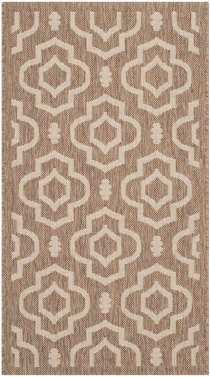 Safavieh Courtyard Cy6926-242 Brown / Bone Geometric Area Rug