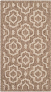 Safavieh Courtyard Cy6926-242 Brown / Bone Geometric Area Rug