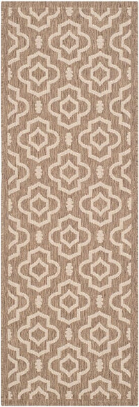 Safavieh Courtyard Cy6926-242 Brown / Bone Geometric Area Rug