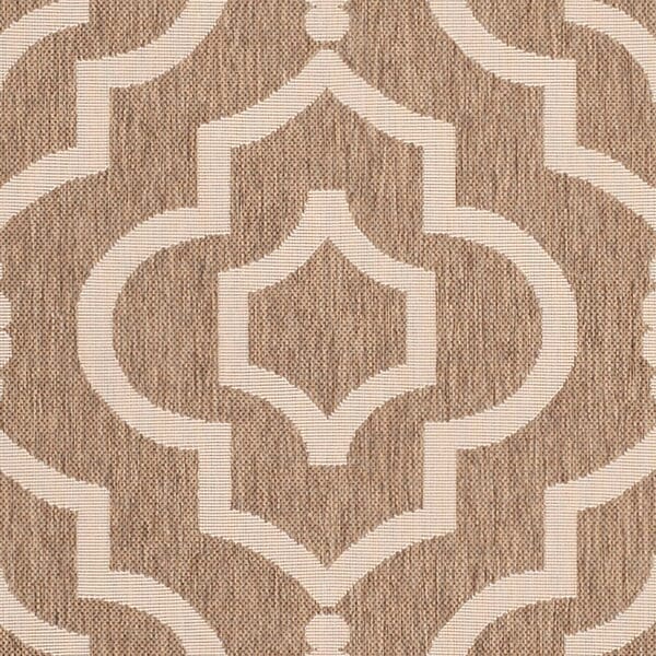 Safavieh Courtyard Cy6926-242 Brown / Bone Geometric Area Rug