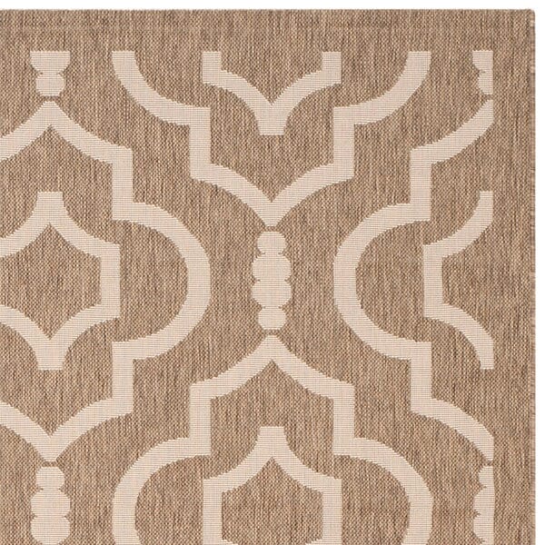 Safavieh Courtyard Cy6926-242 Brown / Bone Geometric Area Rug