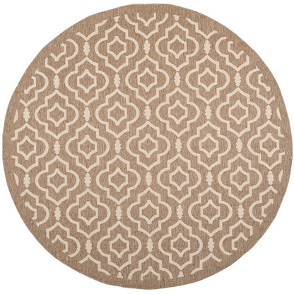 Safavieh Courtyard Cy6926-242 Brown / Bone Geometric Area Rug