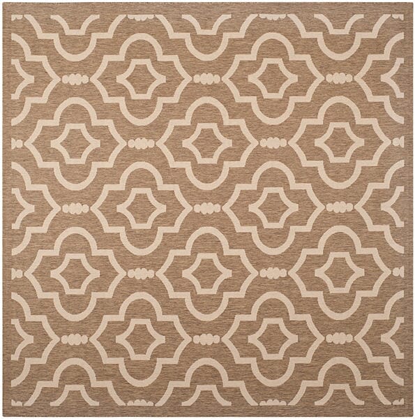 Safavieh Courtyard Cy6926-242 Brown / Bone Geometric Area Rug