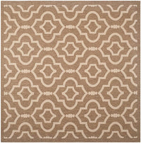 Safavieh Courtyard Cy6926-242 Brown / Bone Geometric Area Rug