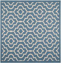 Safavieh Courtyard Cy6926-243 Blue / Beige Geometric Area Rug