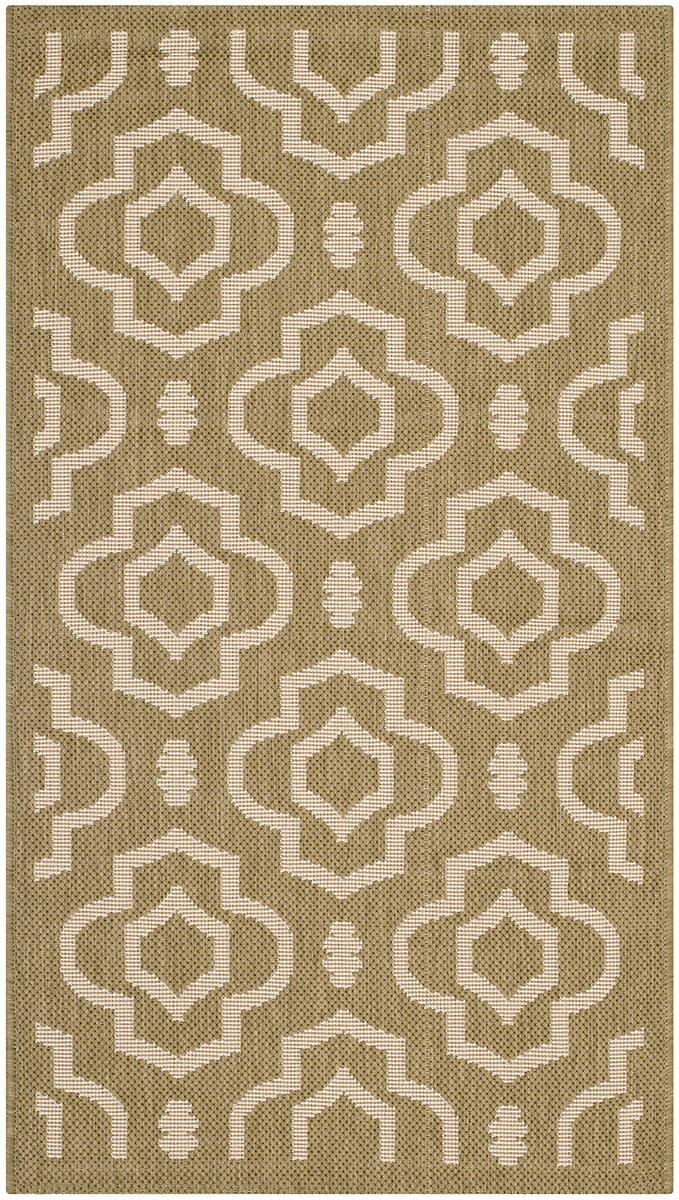 Safavieh Courtyard Cy6926-244 Green / Beige Geometric Area Rug