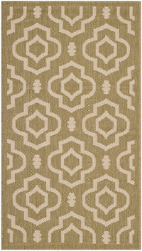 Safavieh Courtyard Cy6926-244 Green / Beige Geometric Area Rug