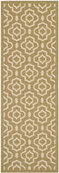 Safavieh Courtyard Cy6926-244 Green / Beige Geometric Area Rug