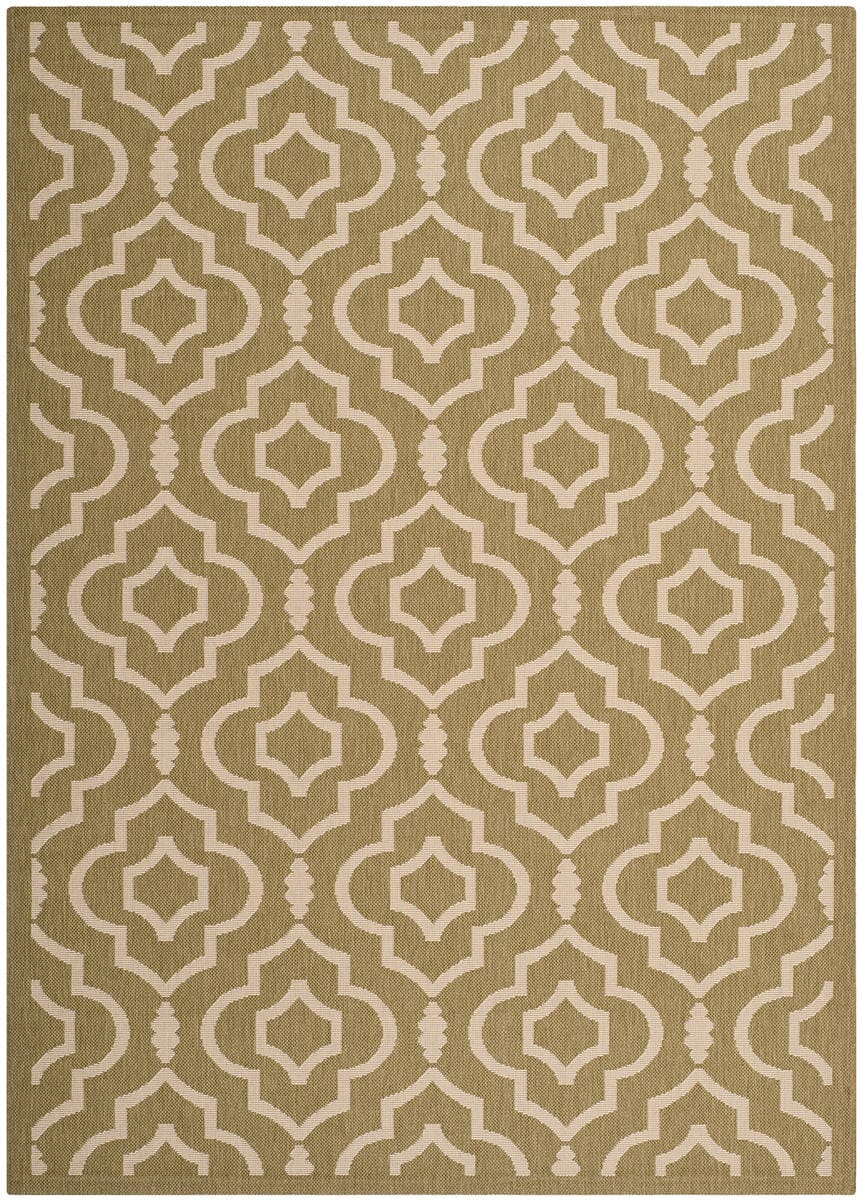 Safavieh Courtyard Cy6926-244 Green / Beige Geometric Area Rug