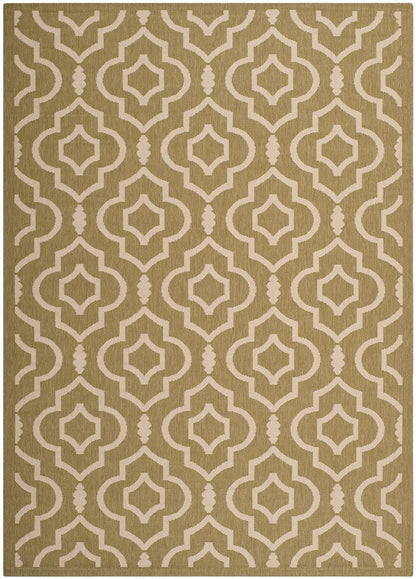 Safavieh Courtyard Cy6926-244 Green / Beige Geometric Area Rug